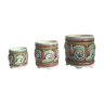 Trio pots décorés