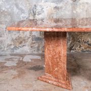 Table en marbre sculpturale, France, 1980s