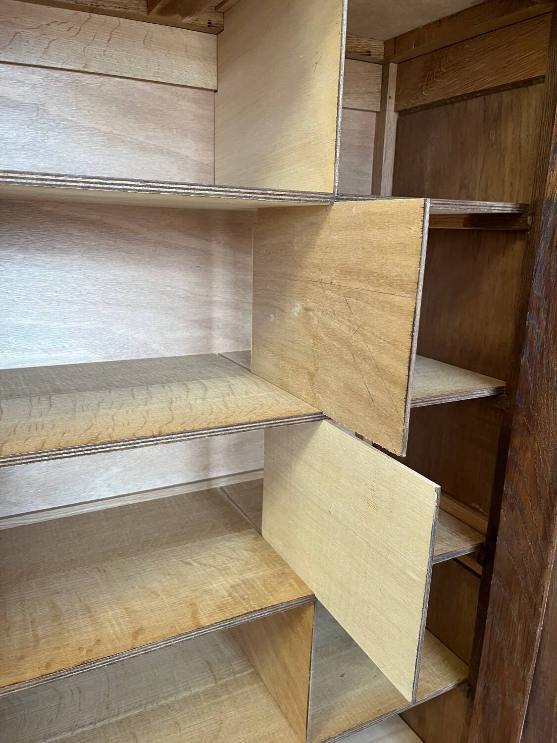 1950 oak administration cabinet