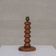 Deco Oak Turned Geometric Petite French Table Lamp