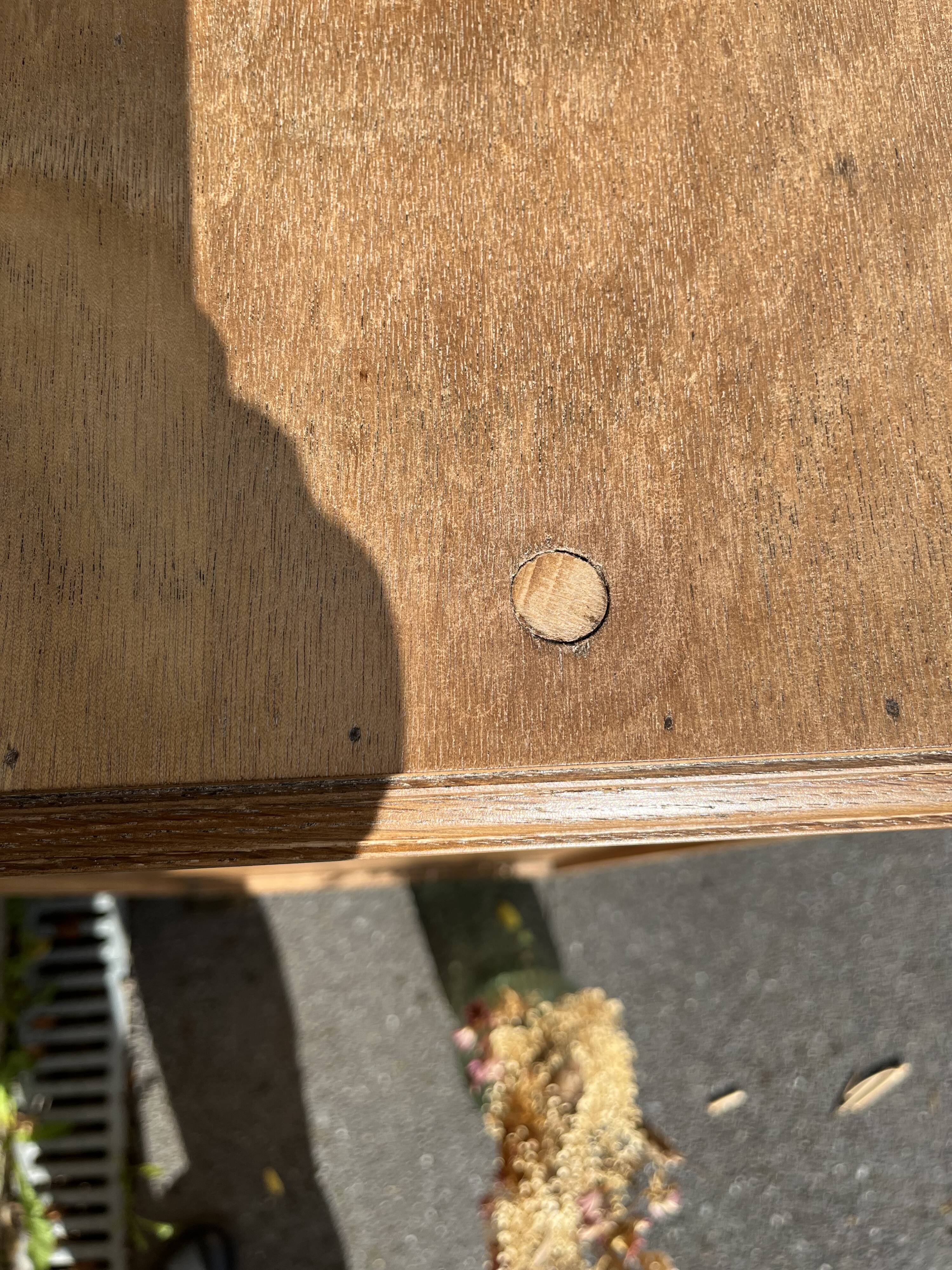 Art deco sideboard shell handles