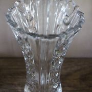 Art Nouveau style vase in chiseled glass with floral decoration