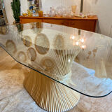 McGuire 1970 Rattan Dining Table