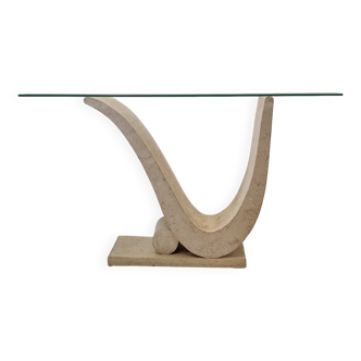 Mactan Stone Coffee or Fossil Stone Table, 1990s
