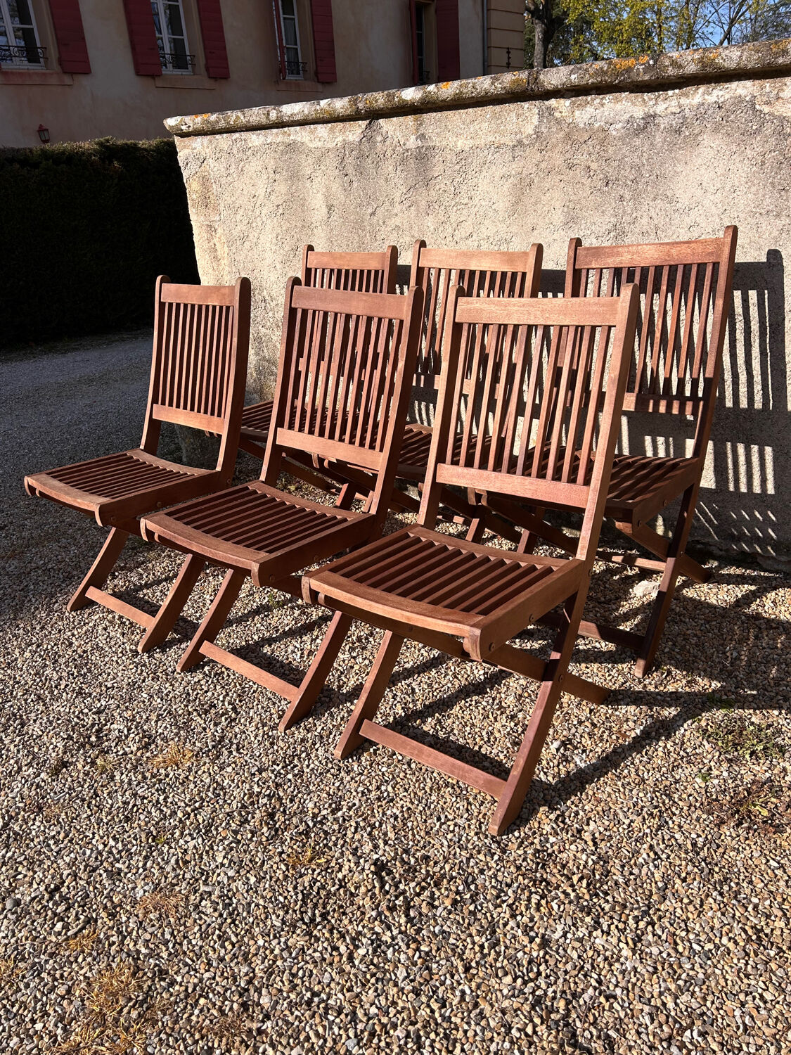 Teak chairs