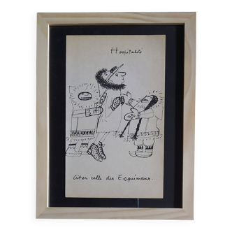 Illustration daninos de 1962 " hospitalité "