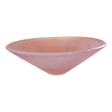 HOLMGAARD SCANDINAVIAN DESIGN / LARGE COUPE SALAD BOWL 70's glassware