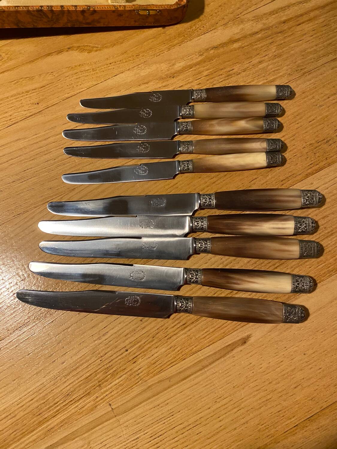 Box of 24 horn knives