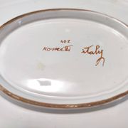 Large Ceramic Pink Fish Vide-Poche / Decorative Plate by Rometti, Italy