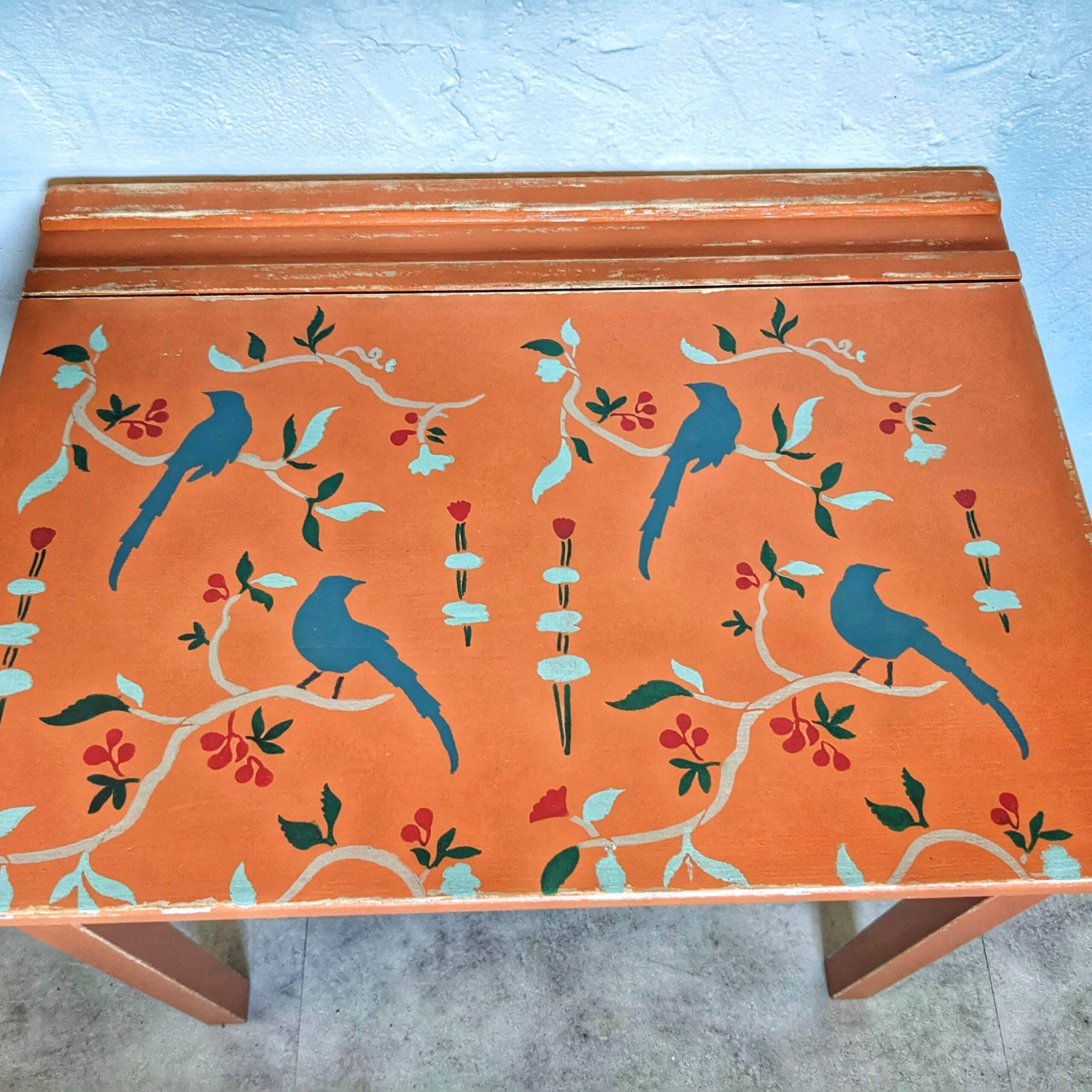 Bureau et chaise écolier terracotta