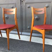 3 Scandinavian chairs 1960 feet compass
