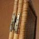 Vintage rattan and bamboo basketry screen