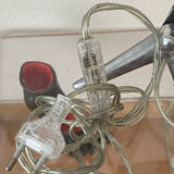 Lamp base, rocket shape, Deshoulières porcelain