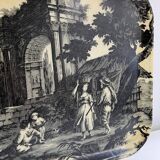 Fiberglass top canvas de Jouy style