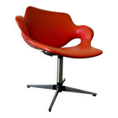 Vintage fauteuil lounge orange / chaise enfant