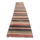 Old Turkish narrow Kilim Runner 217x49 cm shabby chic, vintage kelim