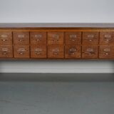 Buffet, meuble d'apothicaire en chêne, Pays-Bas années 1950