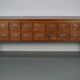 Vintage Dutch Oak Apothecary Sideboard / Filing Cabinet, 1950s