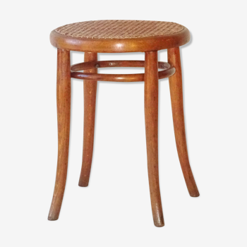 Tabouret bistrot Thonet n°1 canné