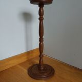 Turned wooden ashtray holder