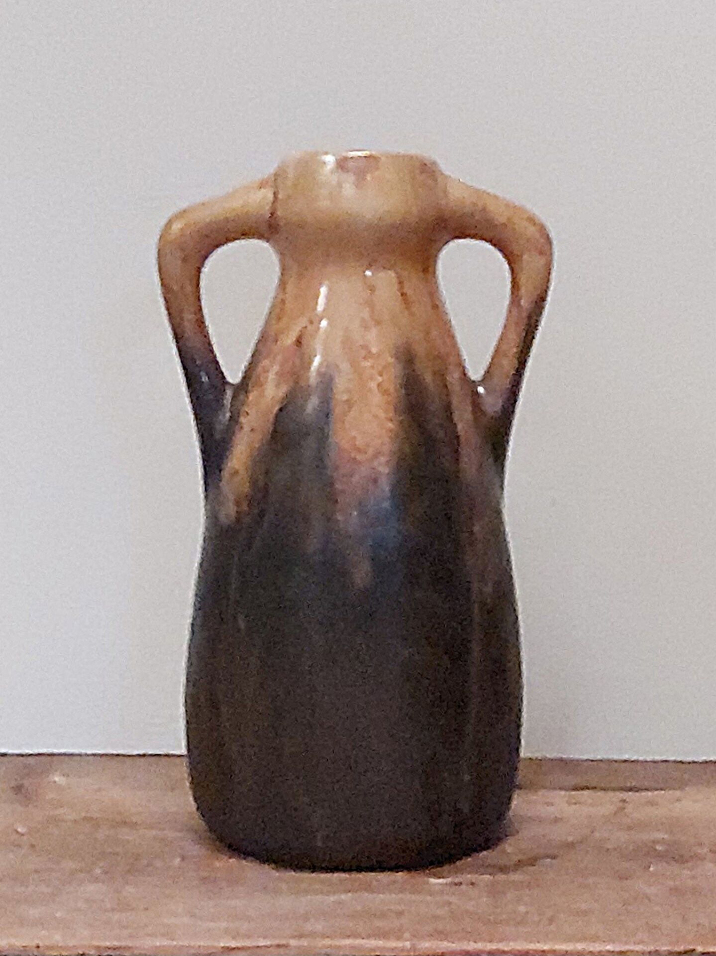 Vase Art Déco en grès flammé par Gilbert Méténier – 18 cm