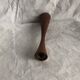 Vintage oiled teak wood candle holder, Scandinavian design