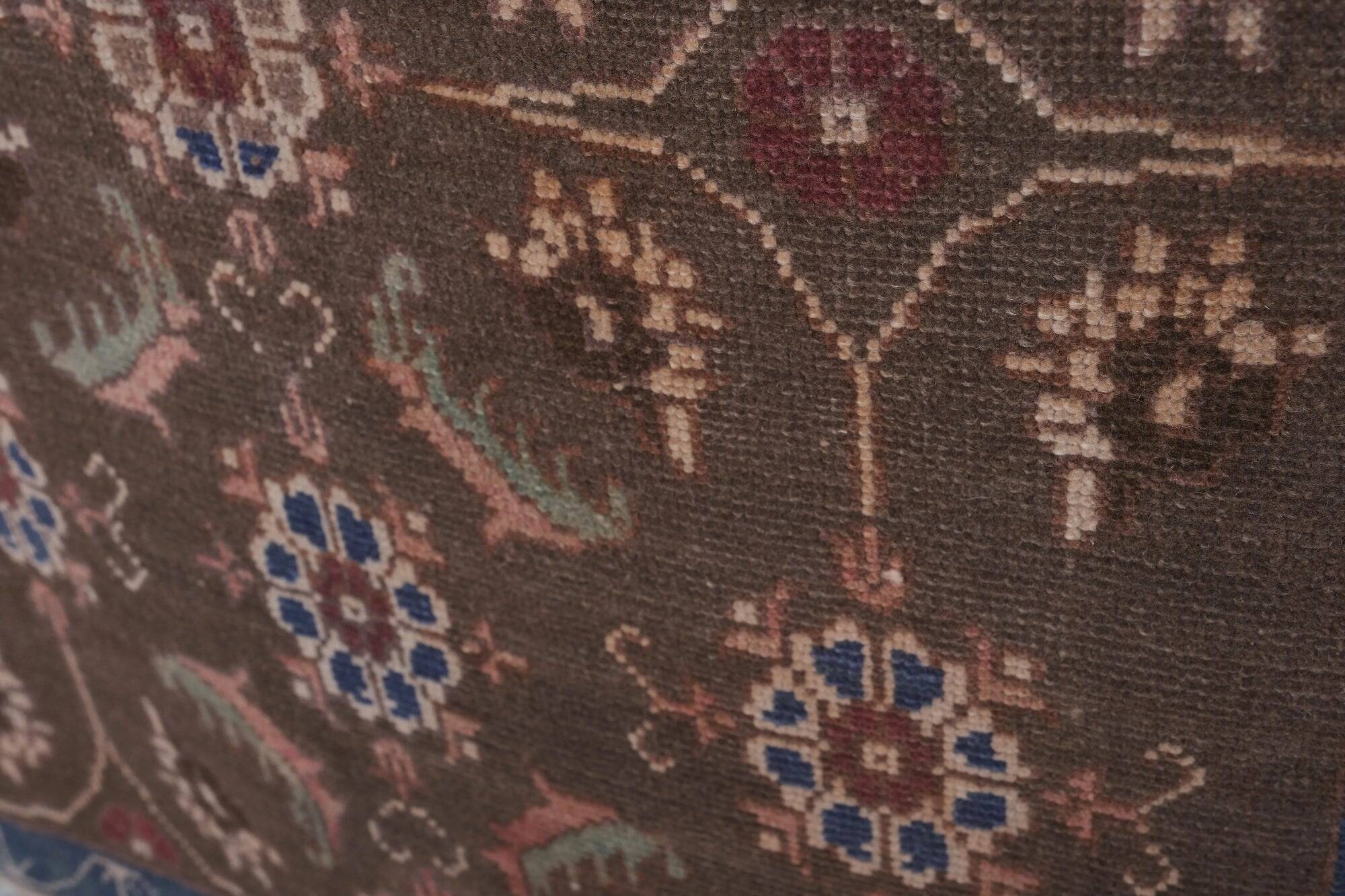 Vintage Turkish hallway rug 90x277 cm