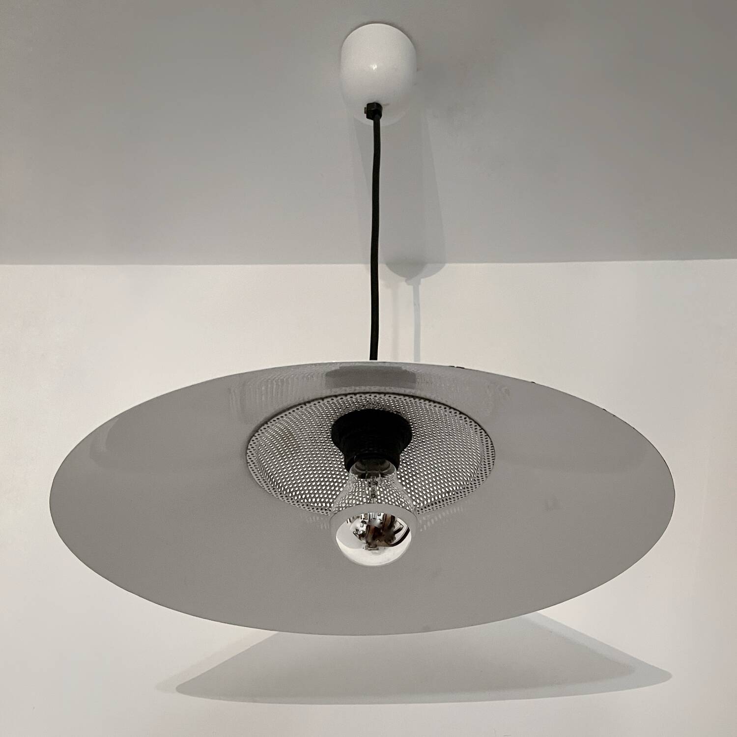 White Philips “Sérale” pendant light from the 70s