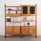 Oak system bookcase, Danish design, 1960s, designer: Henning Kjærnulf