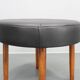 Tabouret danois en cuir des années 1960