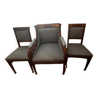 Armchair & Two Chairs from the 1920s