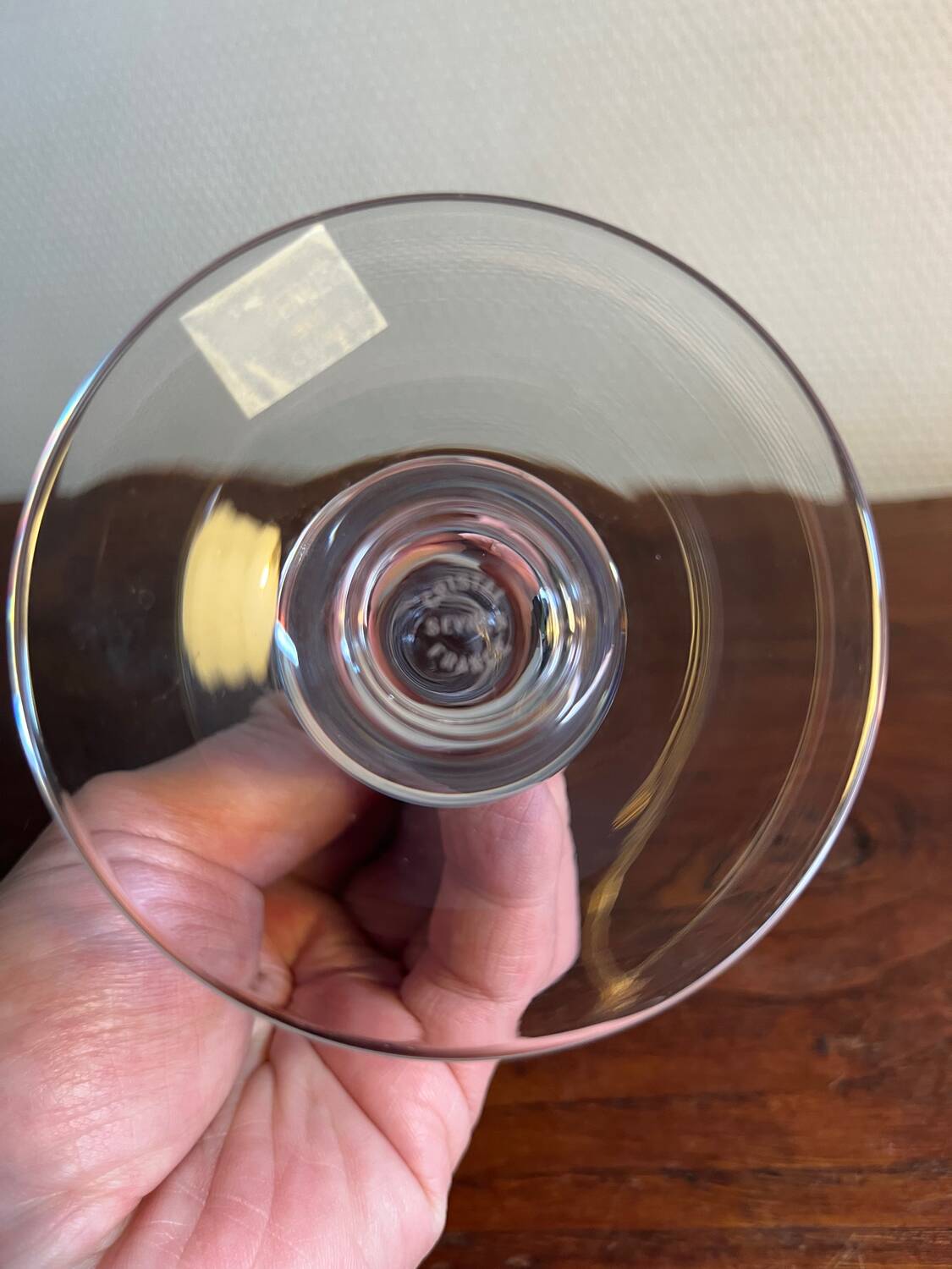 Bougeoir chandelier en cristal de Sèvres