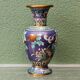 Vase in cloisonné enamel, China, peonies, birds