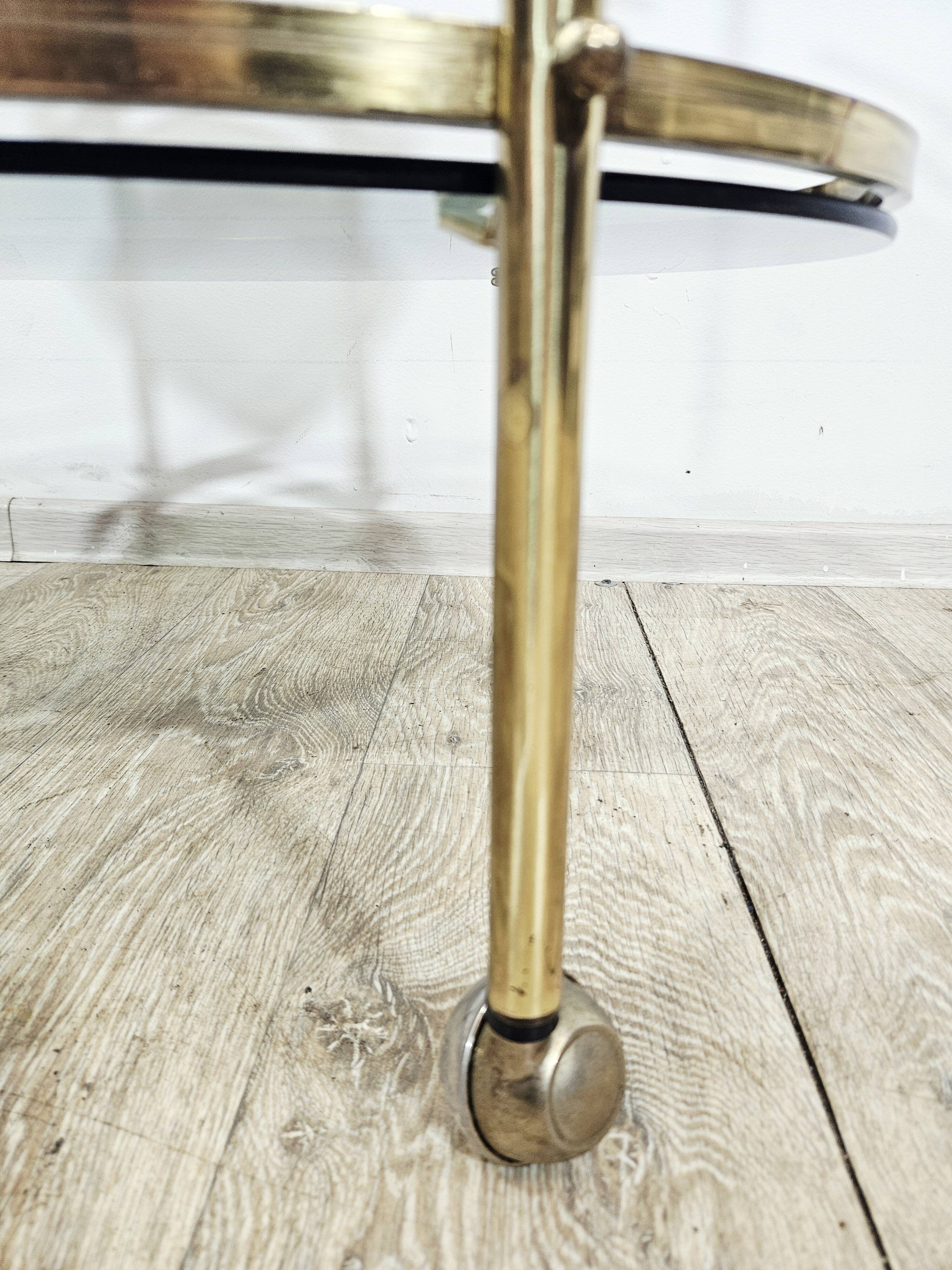 Brass bar cart / France, 1960s.