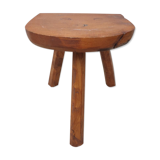 Solid wood tripod milking stool