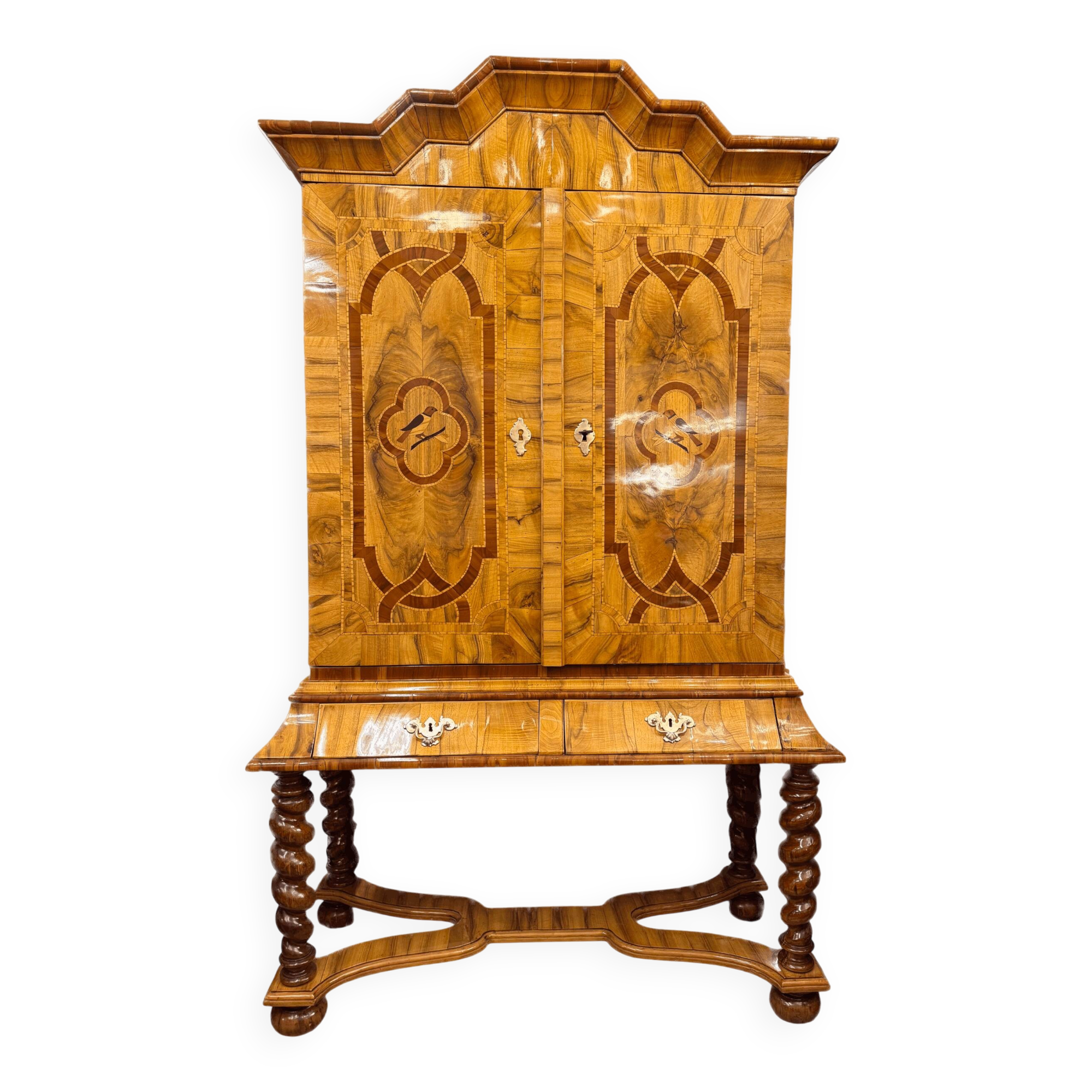 Baroque Cabinet Walnut 18th Century