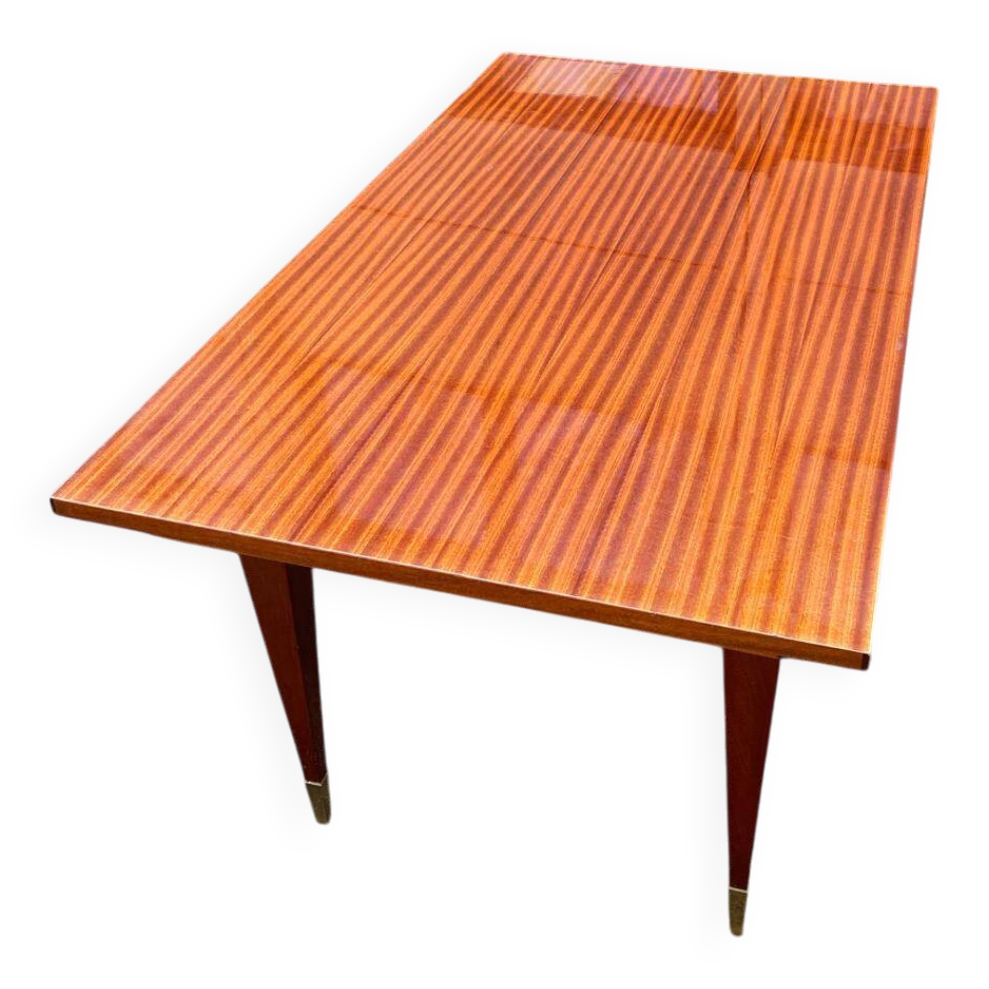 Table à manger scandinave extensible bois et palissandre laquée 230cm