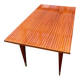 Table à manger scandinave extensible bois et palissandre laquée 230cm