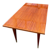 Table à manger scandinave extensible bois et palissandre laquée 230cm
