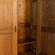 Classic Biedermeier wardrobe made of solid oak around 1840
