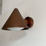 Vintage copper and opaline wall light, BEGA 1960
