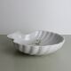 White ceramic shell pocket tray