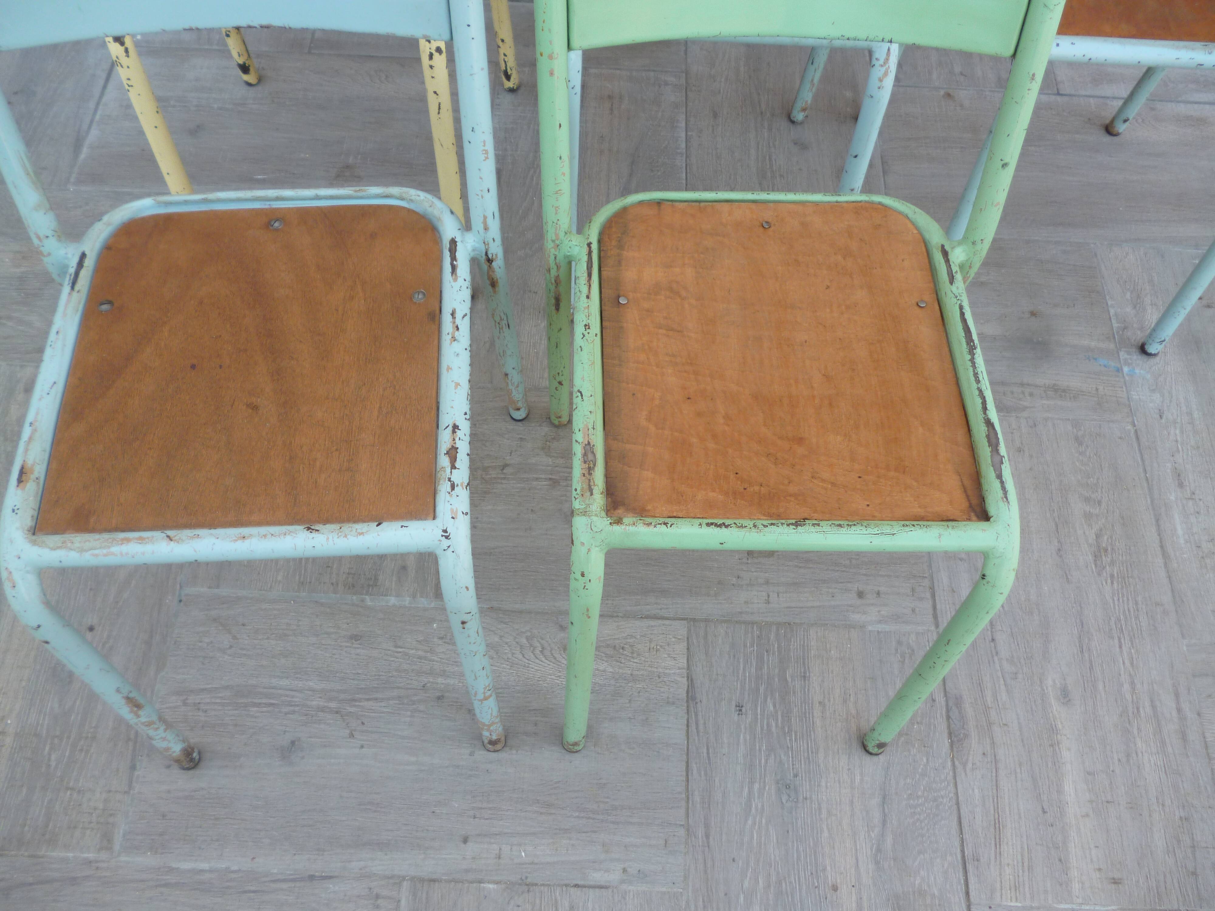 5 vintage chairs