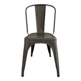 Stackable Tolix Chair - The Original Hammered Grey