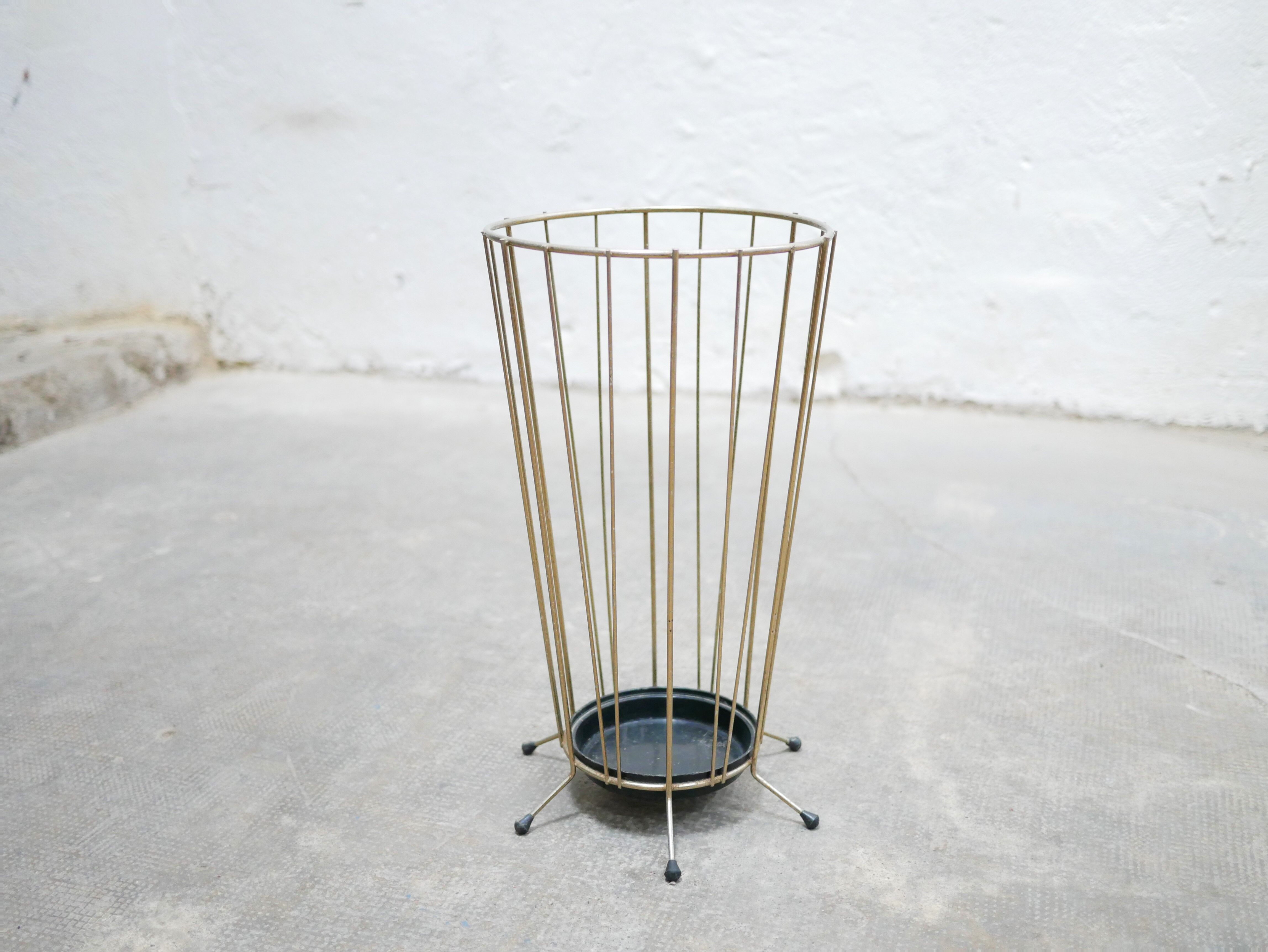 Vintage brass umbrella holder