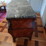 Louis XV Period Commode Stamped Léonard Boudin - Wood Marquetry