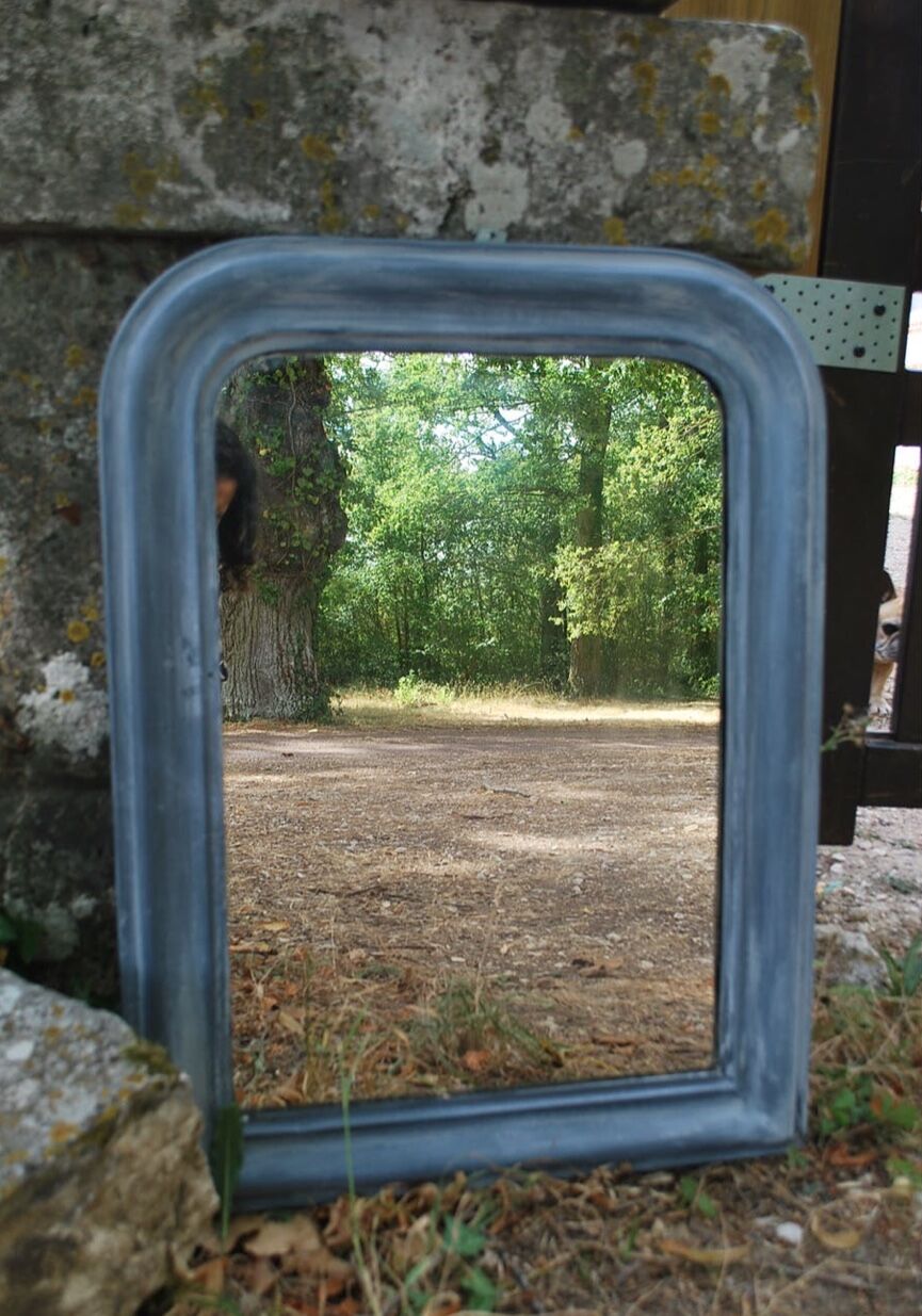 Old patinated mirror - 71x53cm