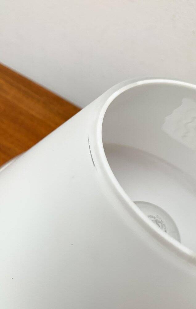 1970s vintage space-style German glass table lamp by Limburg.