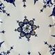Large flat plate Sarreguemines Terre de fer Cluny