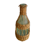 Vintage wicker bottle